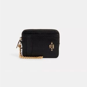 Coach zip card case